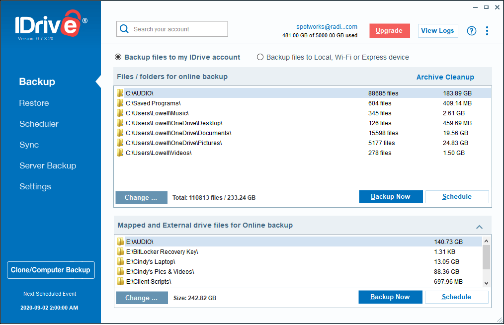 IDrive Online Backup Review Multi-Device Storage Performance Analysis