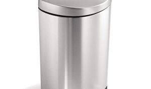 Simplehuman Round Step Trash Can Reviewing the Fingerprint-Proof Finish