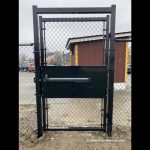 Chain link gate panic hardware for ultimate security