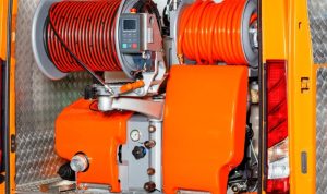 Pressure cleaning truck for powerful performance