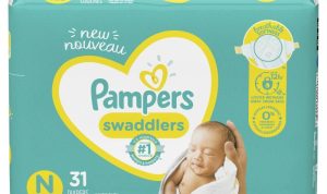 Pampers Swaddlers Disposable Diapers for Newborn Sensitive Skin