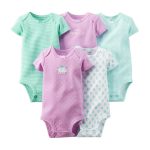 Carters Baby 5 Pack Bodysuits Soft Cotton Set