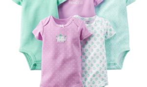 Carters Baby 5 Pack Bodysuits Soft Cotton Set