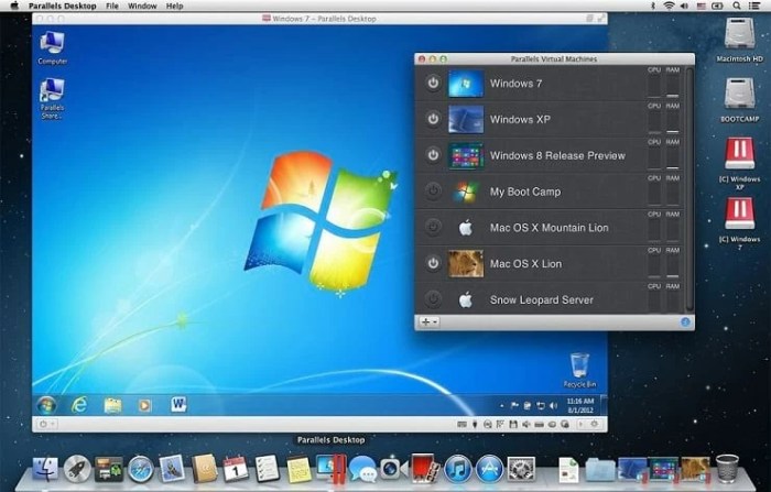 Parallels Desktop for Mac Virtual Machine Software Unleashed