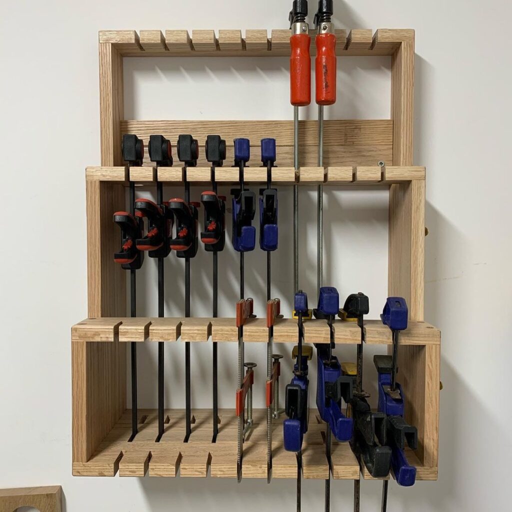 Tools storage rack maximizing organization and efficiency